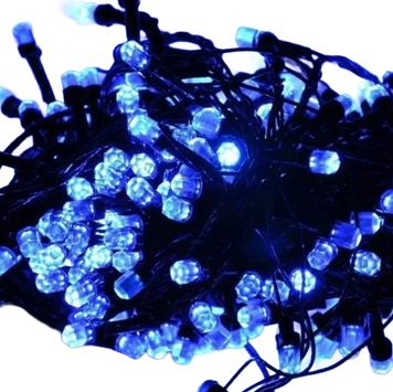 Гірлянда RD-7064 200LED вулична чорний дріт синій світ 800167 фото