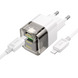 Зарядний пристрій з кабелем Lightning Hoco C131A 1USB+1Type-C QC3.0 (30 Вт) 100622 фото 1