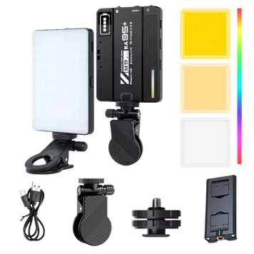 Накамерный свет с аккумулятором LED/RGB M19 100238 фото