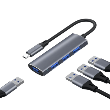 Многопортовый USB-хаб на 4 входа USB + 1Type-C 101067 фото