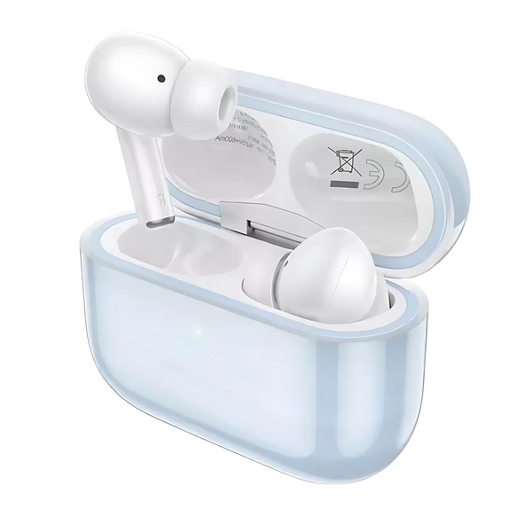 Бездротові вакуумні Bluetooth-навушники Hoco BW84 Ice Blue 100773 фото