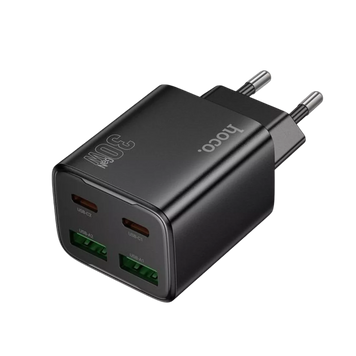 Зарядний пристрій Hoco N56 2USB+2Type-C (30 Вт) Black 100580 фото
