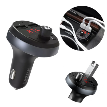 FM-модулятор Bluetooth-аудіоприймач Hoco E41 BT4.2/2USB/Type-C 101120 фото