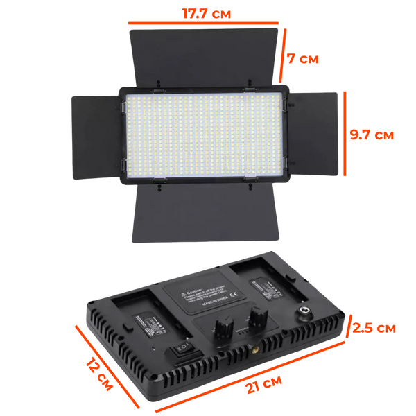 Светодиодная LED/RGB панель с 2 батареями Pro 600 100156 фото
