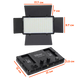 Светодиодная LED/RGB панель с 2 батареями Pro 600 100156 фото 2