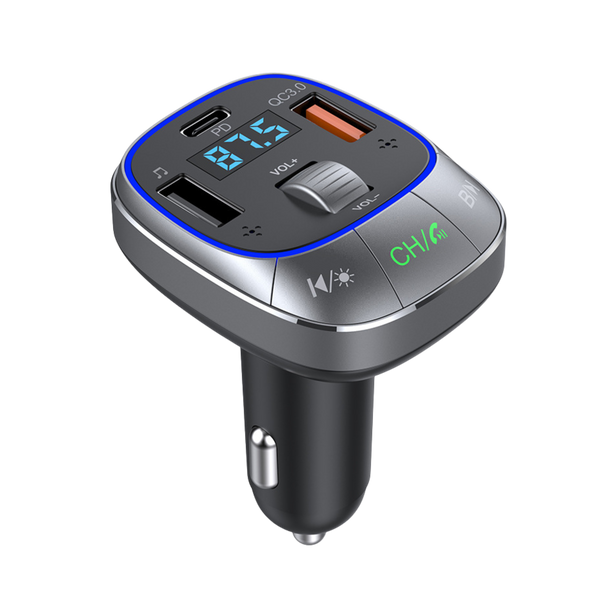 FM-модулятор Bluetooth-аудиоприемник Hoco E76 BT5.0/2USB/Type-C 101122 фото