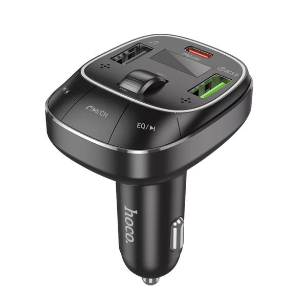 FM-модулятор Bluetooth-аудиоприемник Hoco E76 BT5.0/2USB/Type-C 101122 фото