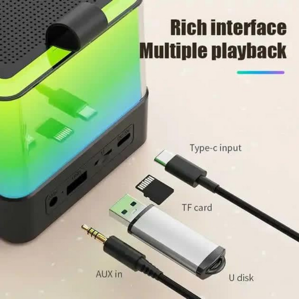 Портативна Bluetooth колонка з двома мікрофонами (K18) 600589 фото