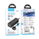 Удлинитель сетевой фильтр питания Hoco AC10A 2USB+2Type-C+1розетка Black 100686 фото 2
