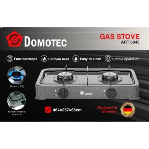 Газовая плита Domotec MS-6602 с двумя конфорками 400209 фото