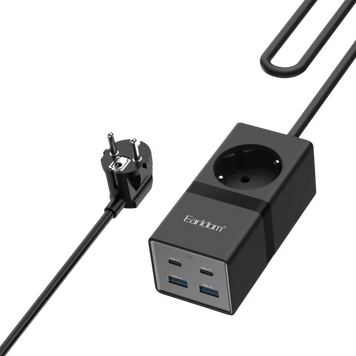 Удлинитель сетевой фильтр питания Earldom ES-SC21 2USB+2Type-C+1розетка 100697 фото