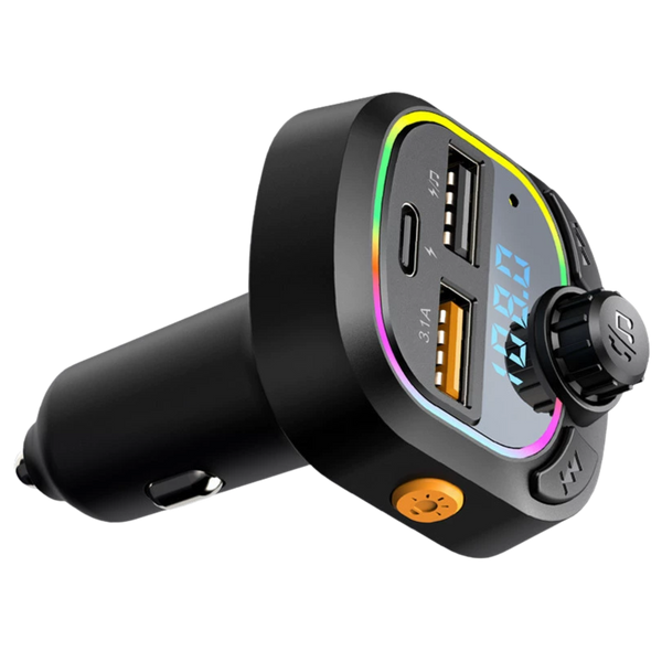 FM-модулятор Bluetooth-аудиоприемник Veron MC028 BT5.0/2USB/Type-C 101137 фото