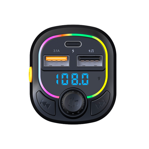 FM-модулятор Bluetooth-аудиоприемник Veron MC028 BT5.0/2USB/Type-C 101137 фото
