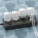 Удлинитель сетевой фильтр питания Earldom ES-SC11 8USB+2Type-C+4розетки 100706 фото 4