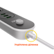 Удлинитель сетевой фильтр питания Ldnio SC3301 3USB+3розетки 100701 фото 2