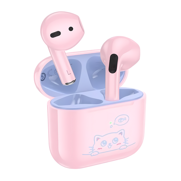 Детские беспроводные вставные Bluetooth-наушники Hoco EW112 Pink 100760 фото